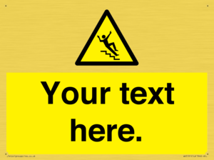 Custom Slippery Stairs Sign